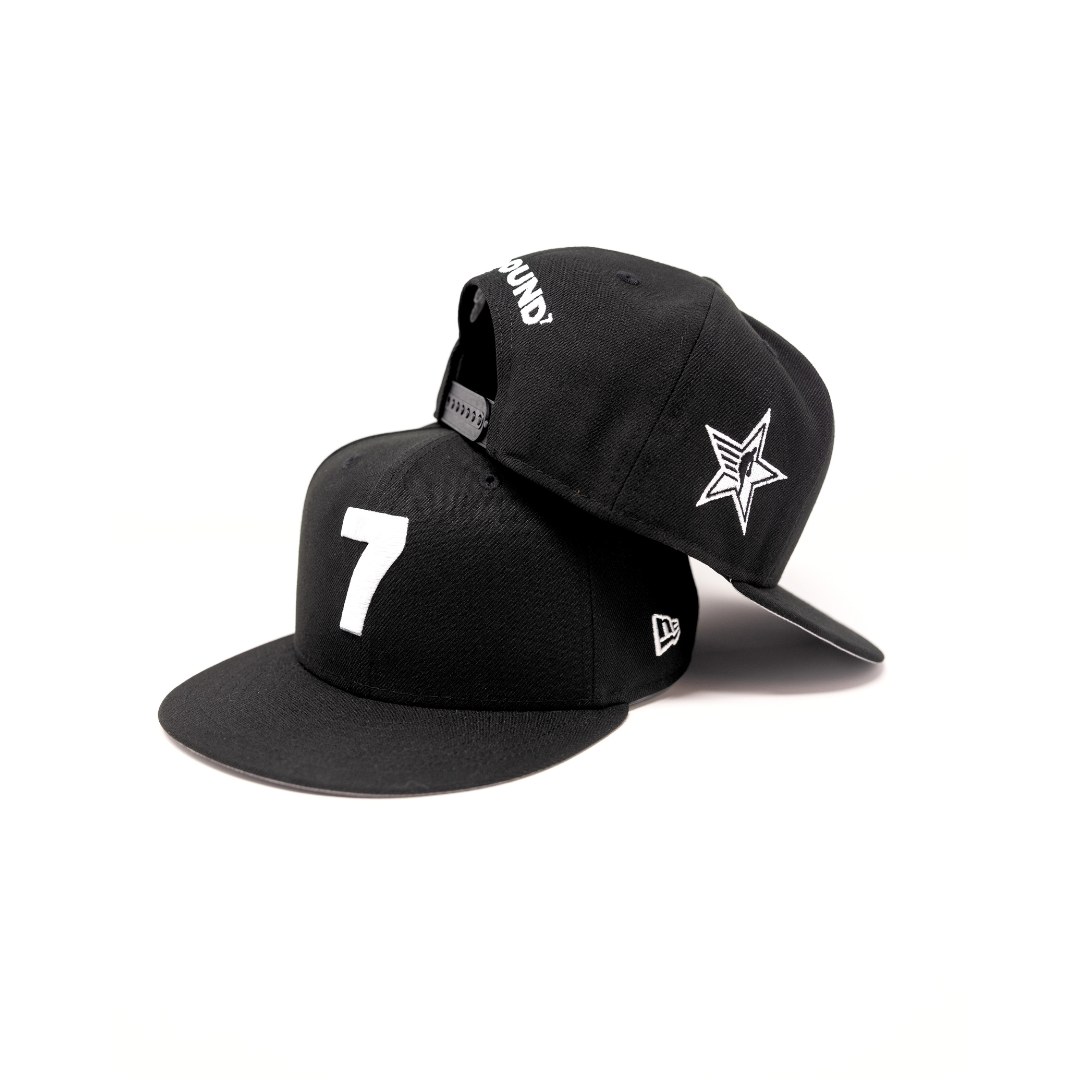 All Star Black 7 Snapback