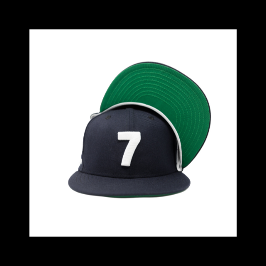 Navy '7' Snapback