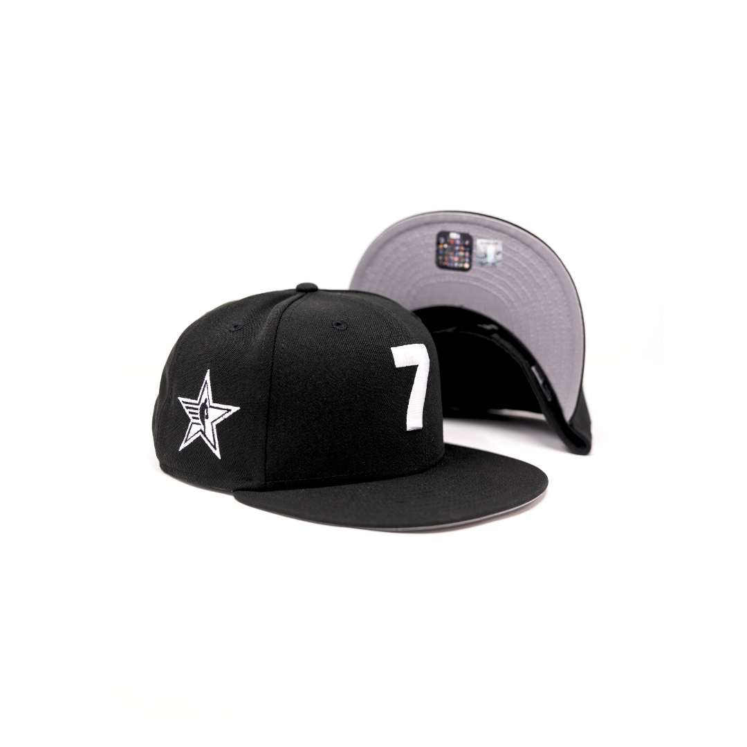 All Star Black 7 Snapback