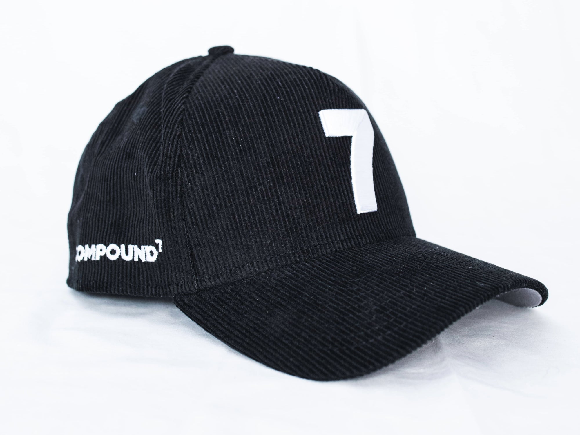 Compound Black 7 Corduroy Snapback