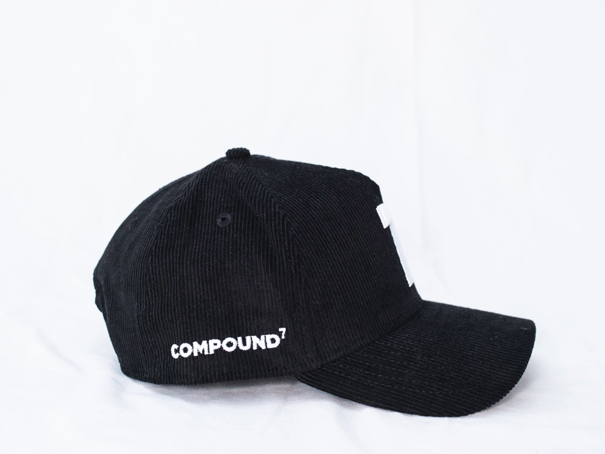 Compound Black 7 Corduroy Snapback