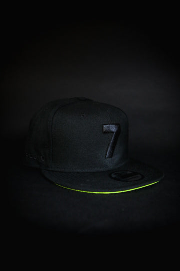 CMPD NEW ERA '7' BLACK/NEON GREEN SNAPBACK