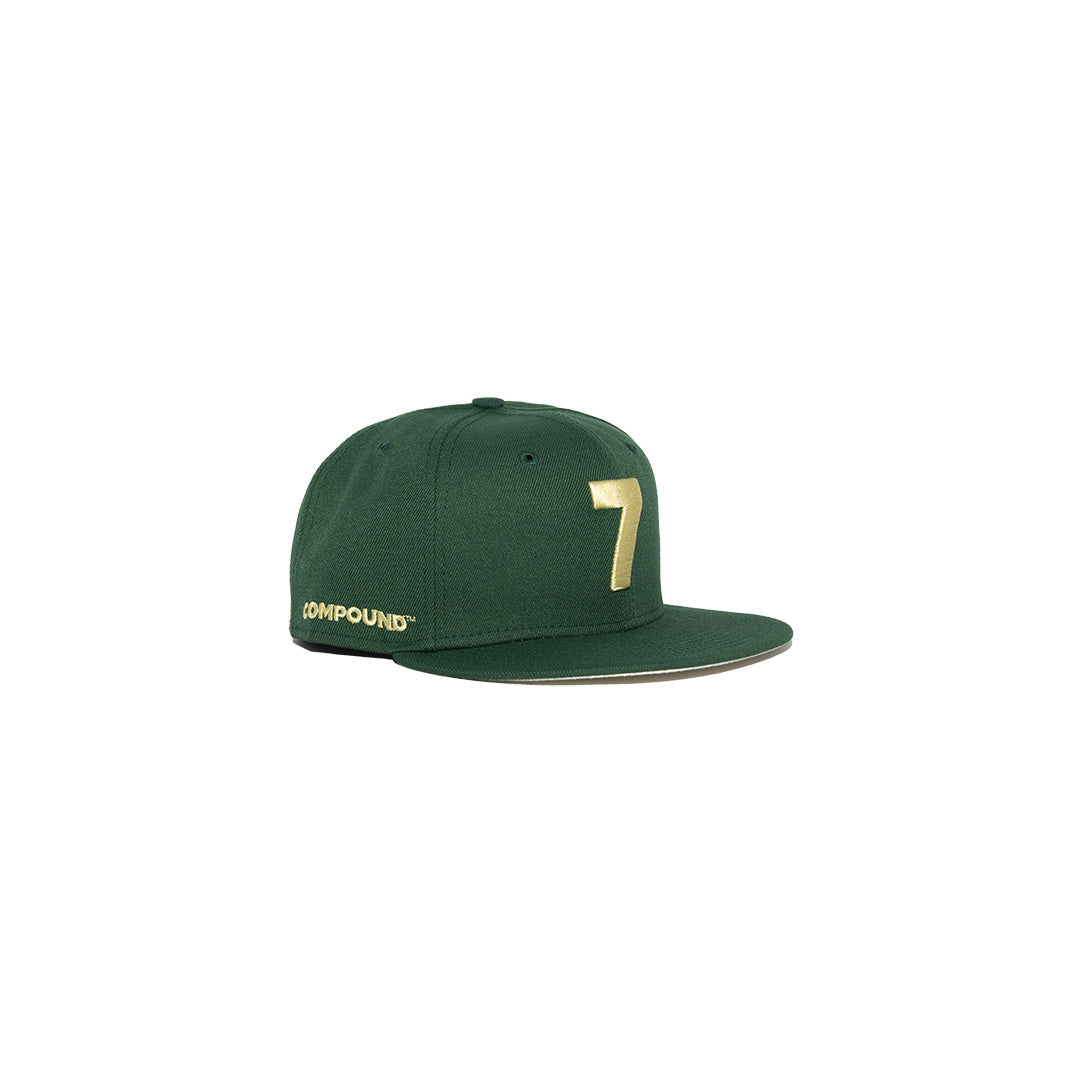 PINE GREEN '7' SNAPBACK