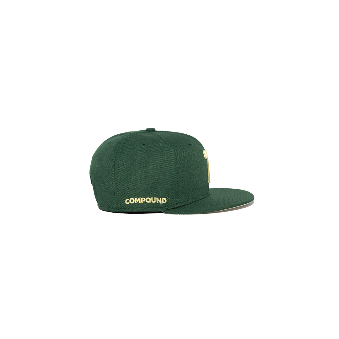 PINE GREEN '7' SNAPBACK