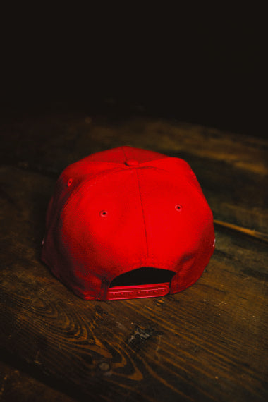 CMPD NEW ERA '7' SCARLET/BLUE SNAPBACK