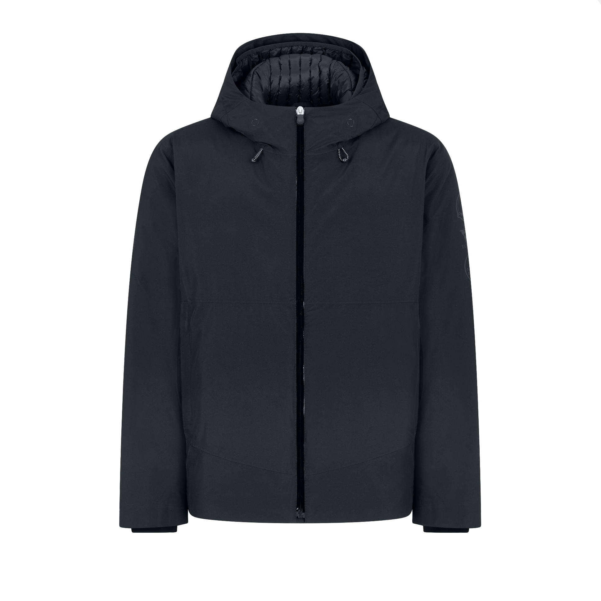 Air Short Hooded Black Coat