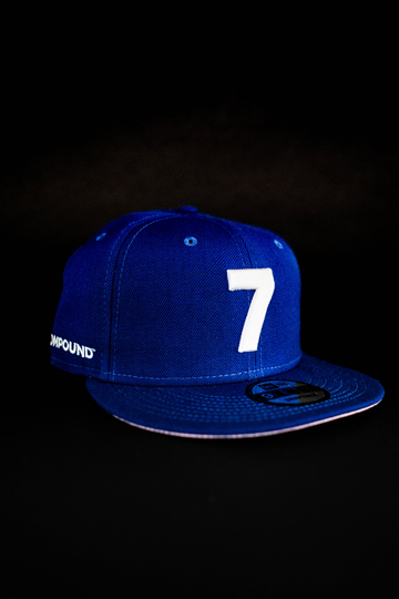 CMPD NEW ERA '7' ROYAL BLUE/PINK SNAPBACK