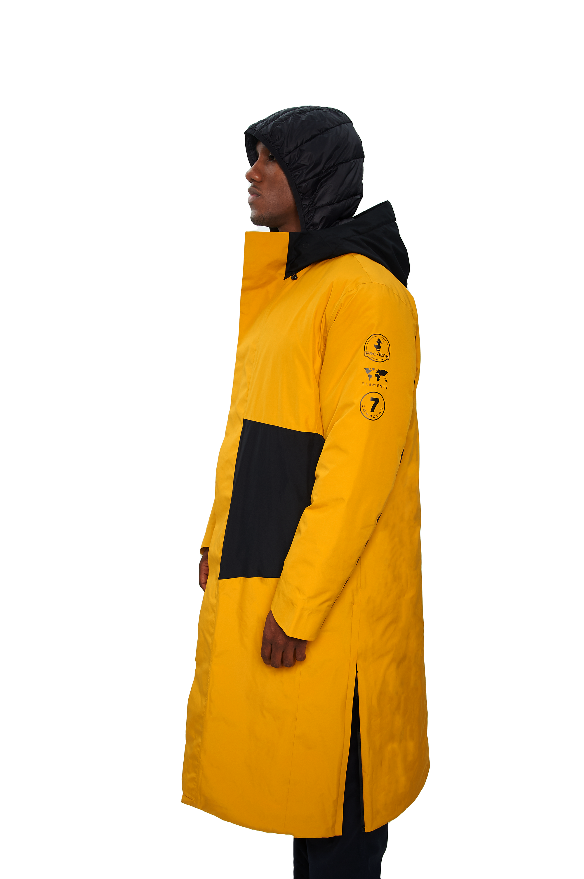 Earth Long Hooded Yellow Parka